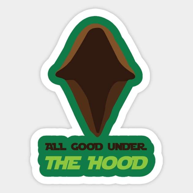 All Good Under The Hood Sticker by Type40